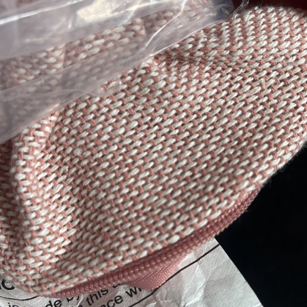 Soft pink woven cotton oversized Throw PILLOW by Threshold. 24” x 24”. New!